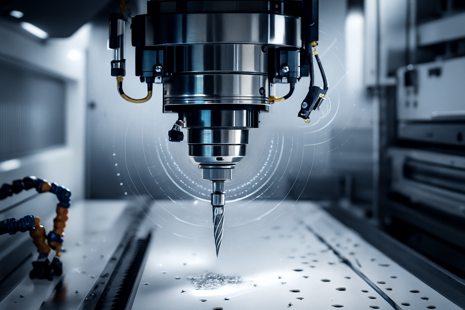ai predictive maintenance cnc spindles system monitoring spindle health inside a high precision machining center