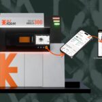 AltForm AI Powder Bed Fusion system with integrated machine interface, mobile monitoring app and fleet management platform