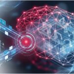 German Edge Cloud Digital Industrial Engineer 2026 visual showing AI connected factory network with robotics, data flows and industrial engineering intelligence system