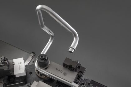 BLM GROUP AI tube bending 2026 showing precision tube bending technology for connected tube processing, automation and smart manufacturing software