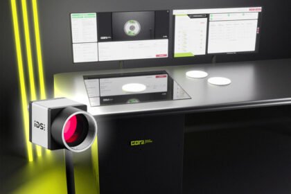 IDS Vision AI Label Reader using an IDS uEye CP industrial camera to capture label data for AI-based goods-in inspection, logistics automation, traceability and machine vision quality control