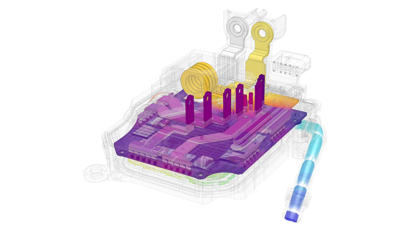 SimScale engineering simulation model showing AI-driven design analysis, digital twin visualisation and cloud-based CAE workflows