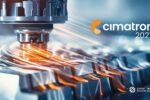 CNC milling operation illustrating Cimatron CAM Agent and AI-powered CAM programming ahead of IMTS 2026