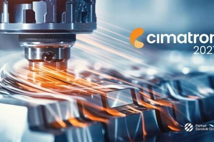 CNC milling operation illustrating Cimatron CAM Agent and AI-powered CAM programming ahead of IMTS 2026