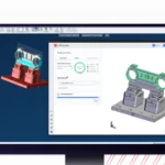 CloudNC CAM Assist AI software generating 3-axis and 3+2-axis CNC machining strategies inside GibbsCAM