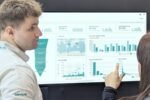 Lantek AI manufacturing software dashboard showing production analytics, quoting data and shop floor performance