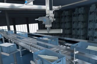 Festo AI automation system for intralogistics and intelligent material handling in industrial manufacturing