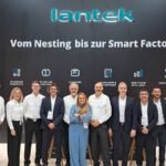 Lantek team showcasing KAI AI and Lantek v46 at the EuroBLECH exhibition ahead of the software's EuroBLECH 2026 launch for intelligent sheet metal manufacturing.