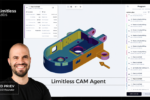 AI CAM Agent from Limitless Labs with CEO David Priev and CNC programming interface