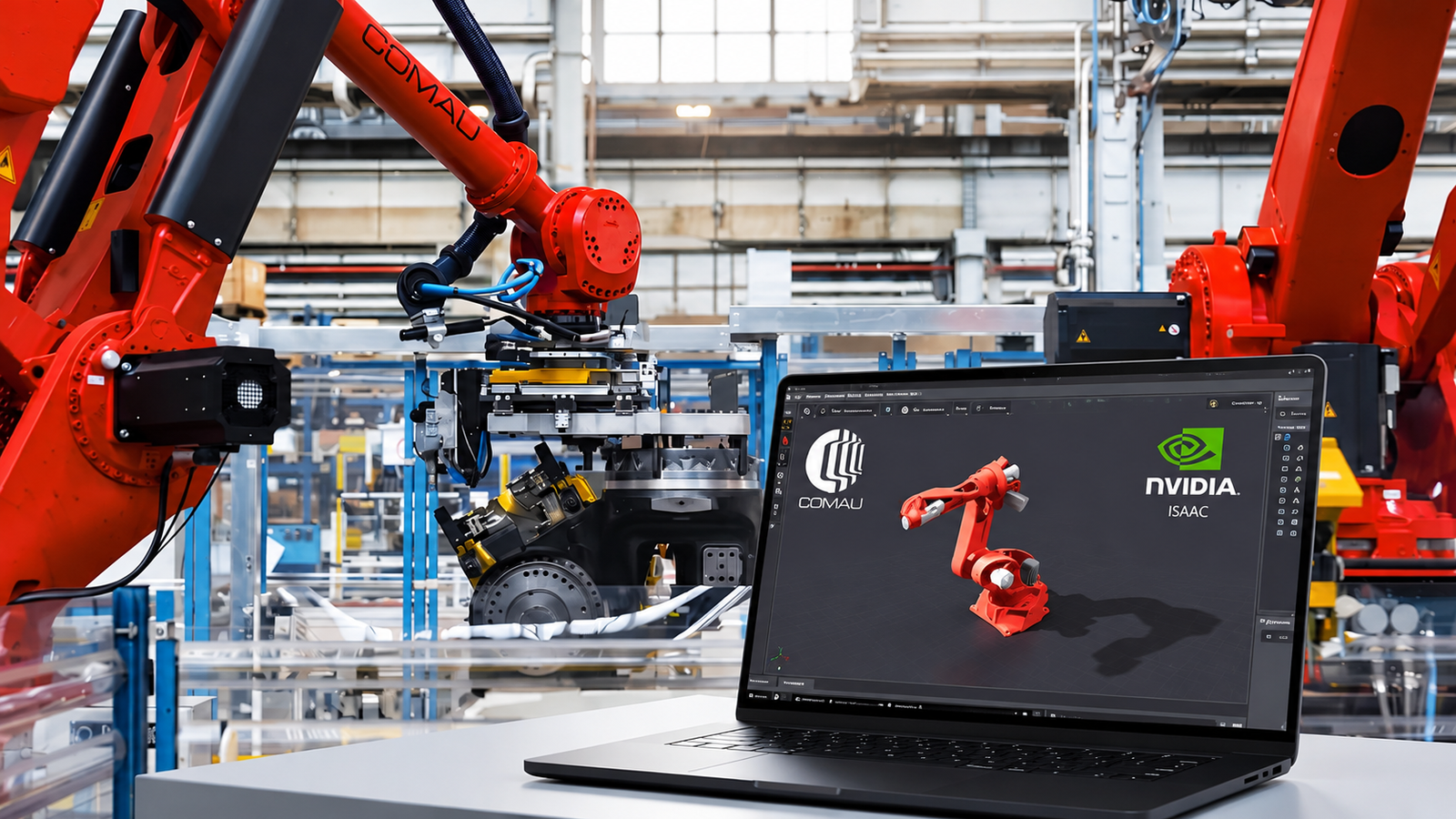 Comau NVIDIA Physical AI industrial robotics and automation